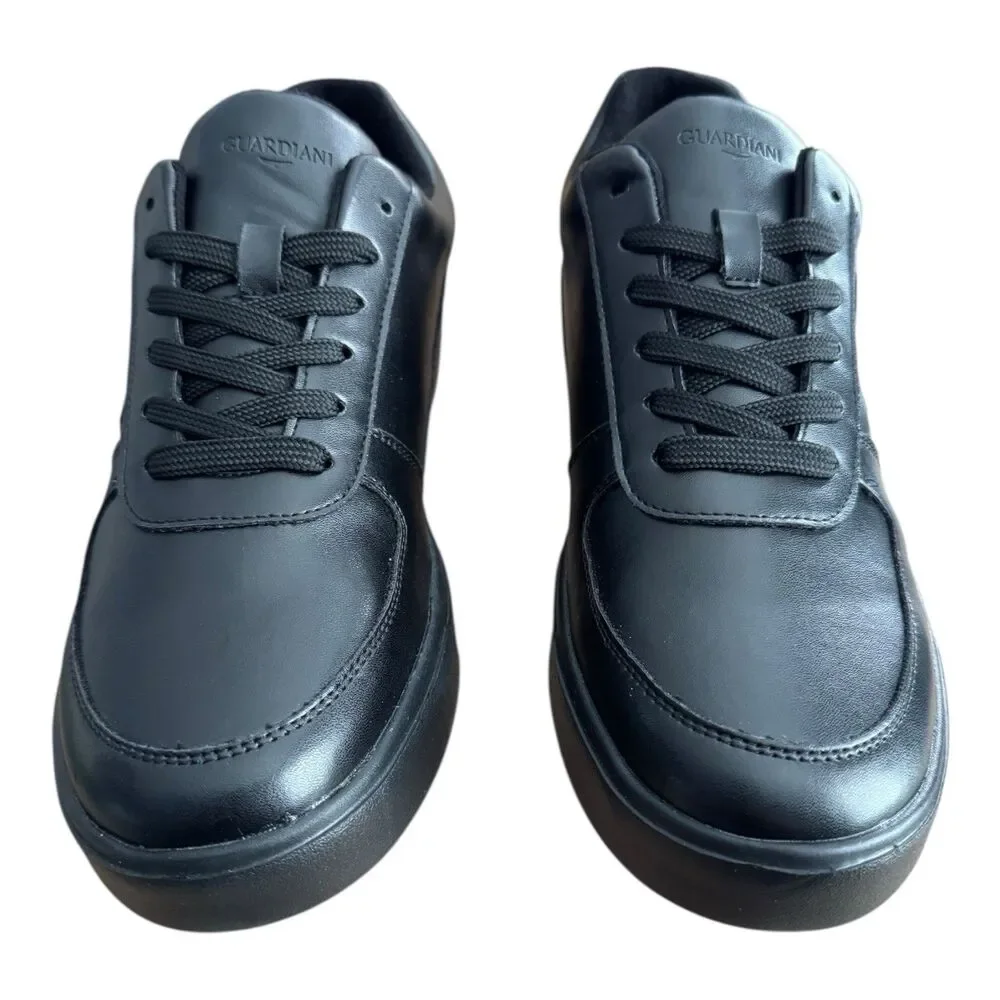 Alberto Guardiani Men’s 11/ EU 44 Low Soft Leather‎ Sneaker Black AGM005229 $175